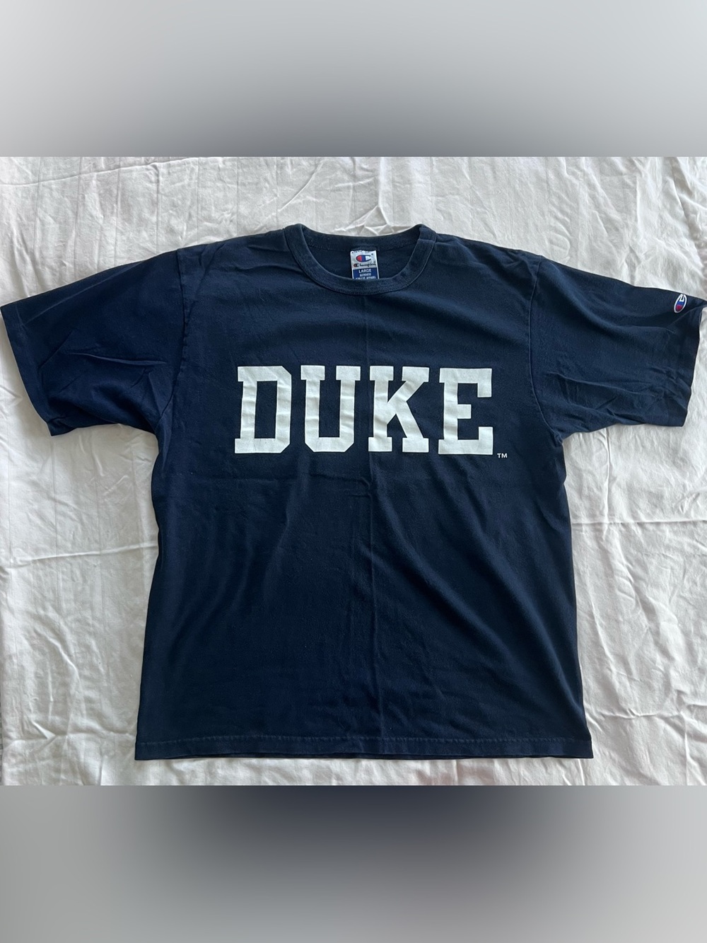 Vintage Champion Navy DUKE Collegiate Graphic Tee